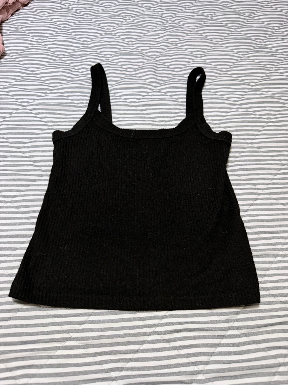 Universal Thread Black Ribbed Tank Top